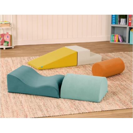 B-Toys - Παιδικά τουβλάκια από αφρό MAXI WONDERSHAPES 5 τμχ